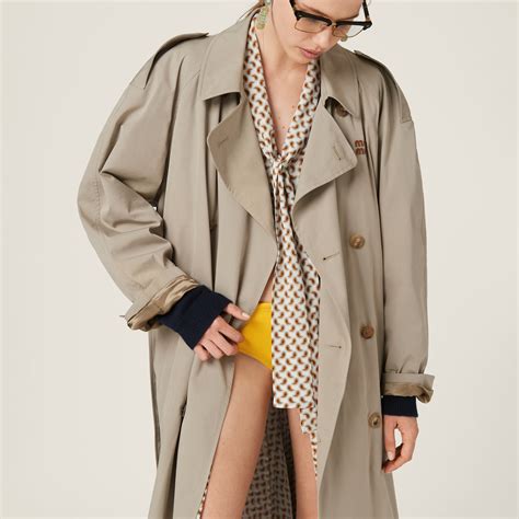 miu miu blouson jacket|miumiu cotton trench coat.